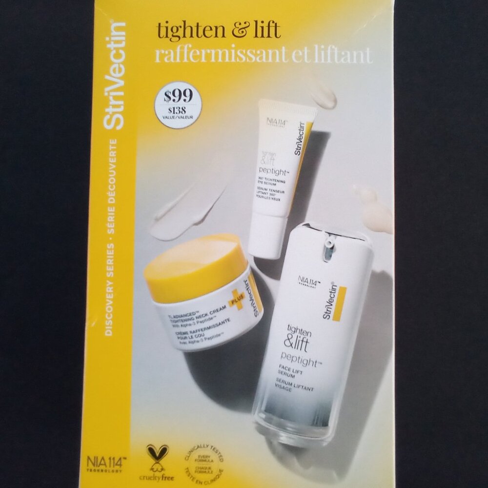STRIVECTIN Discovery Series TIGHTEN & LIFT 1.Eye Serum 2.Face Serum 3.Neck Cream